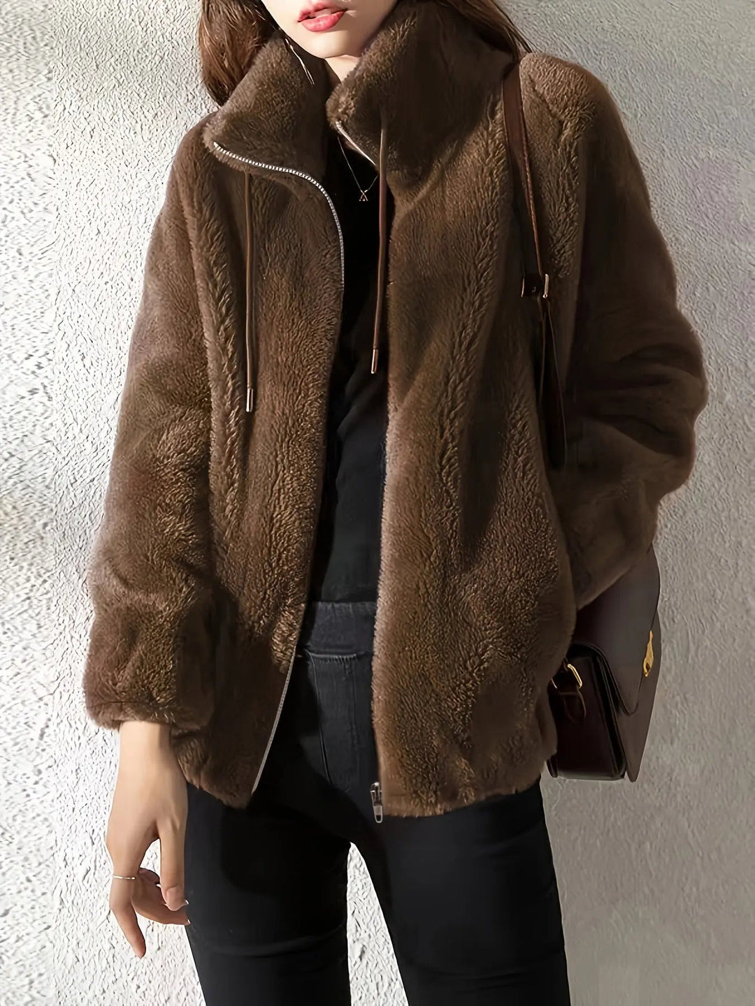 Bettina | Women’s Fuzzy Teddy Fleece Jacket