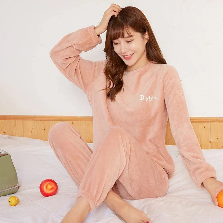 Reagan | Women’s Fleece Pajamas Loungewear Set