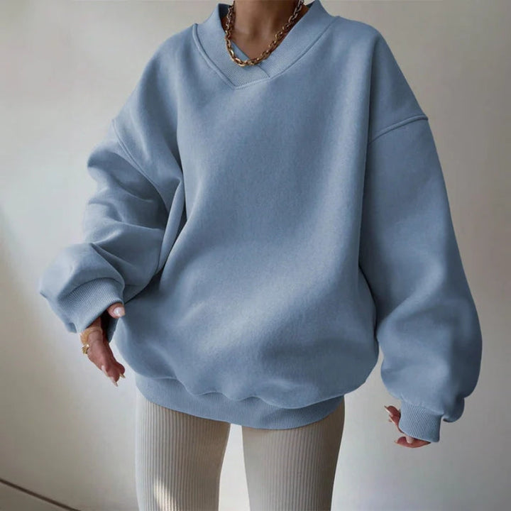 Imelda | Women’s Oversized V Neck Sweatshirt