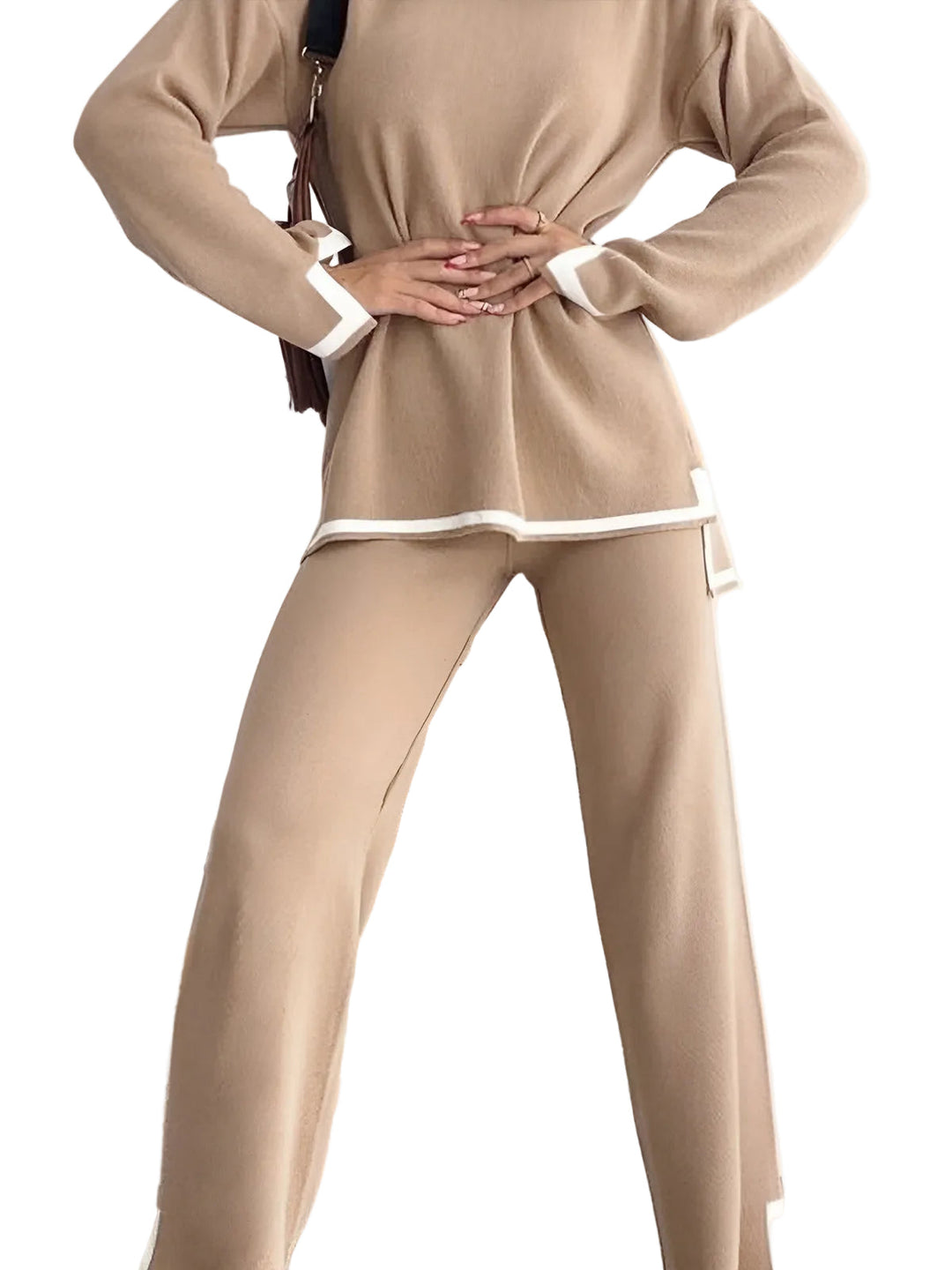 Marcella | Women’s Crew Neck Sweater and Pants Set