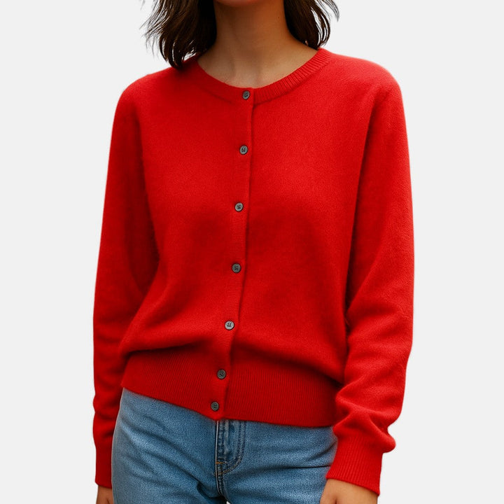 Nivola | Women's Button-Up Crew Neck Cardigan