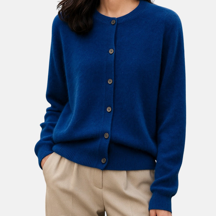 Nivola | Women's Button-Up Crew Neck Cardigan