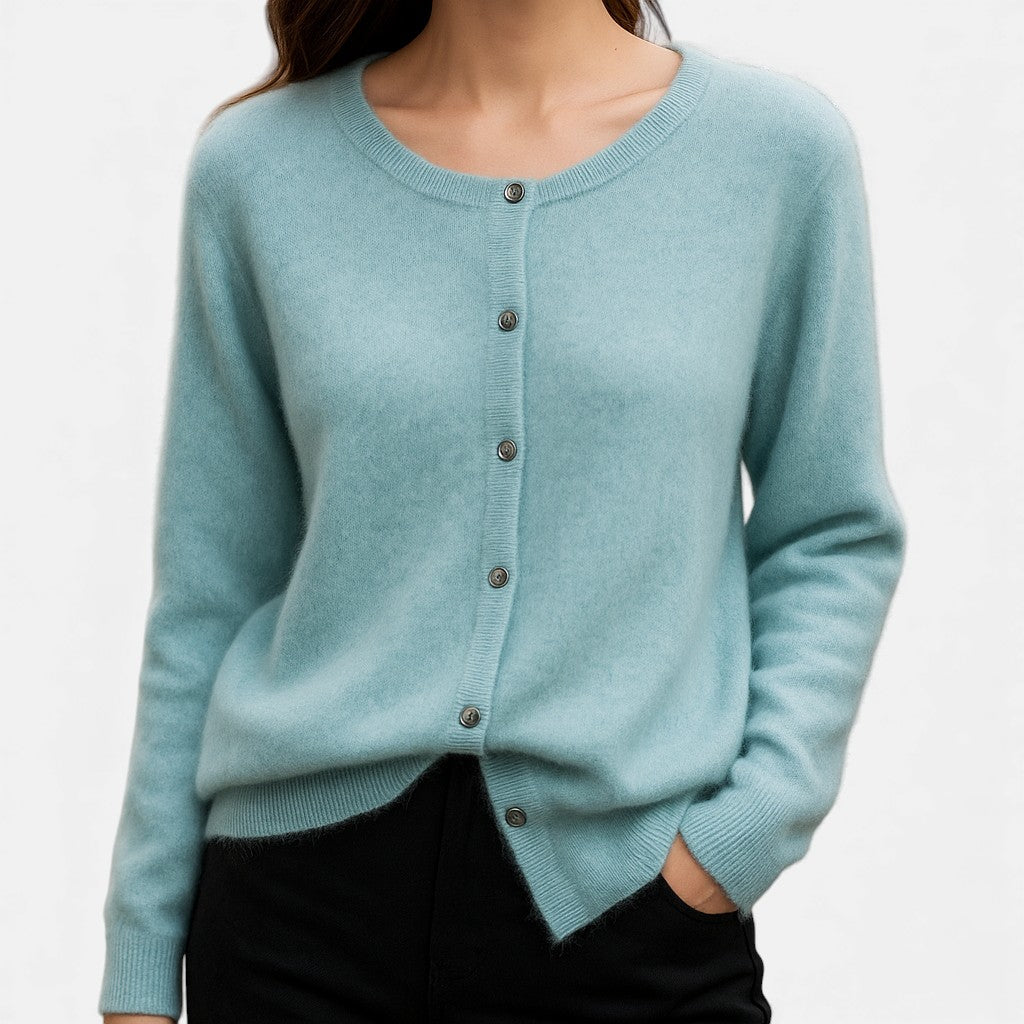 Nivola | Women's Button-Up Crew Neck Cardigan