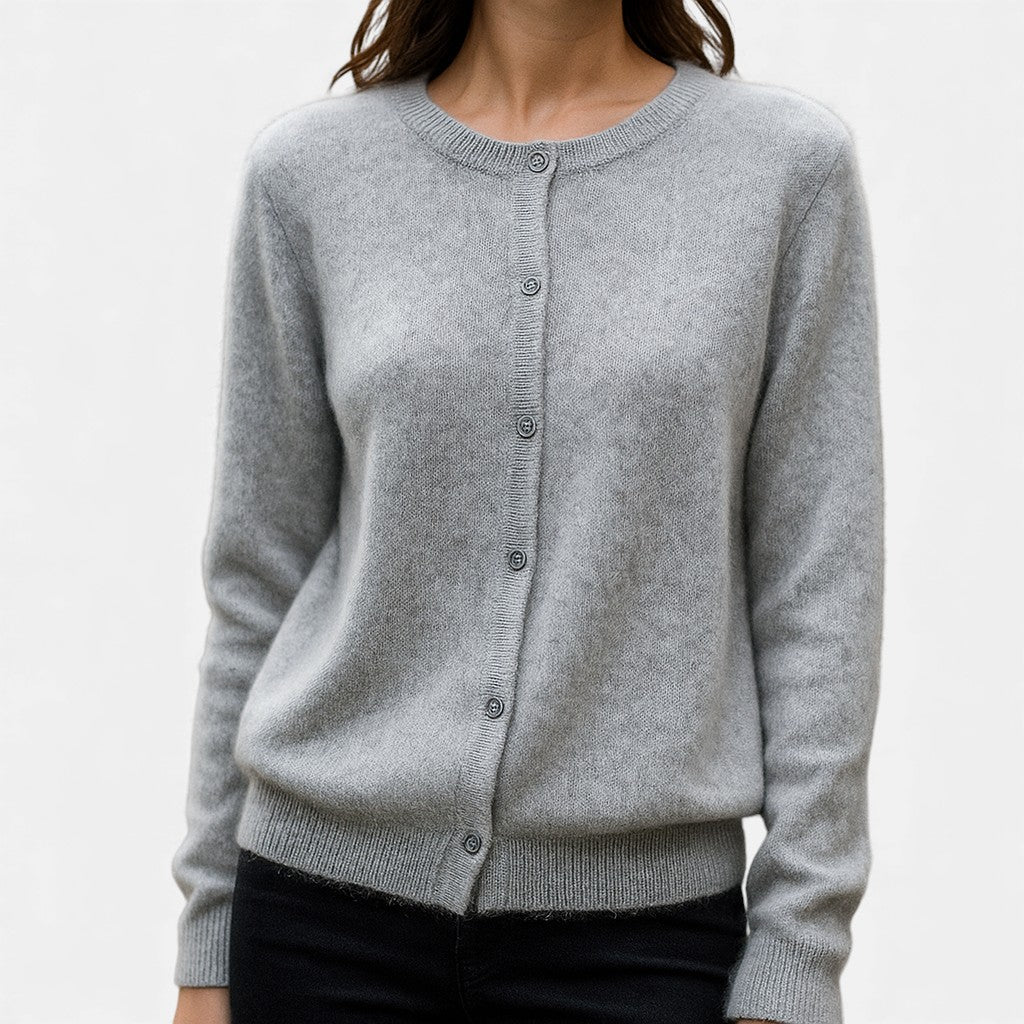 Nivola | Women's Button-Up Crew Neck Cardigan