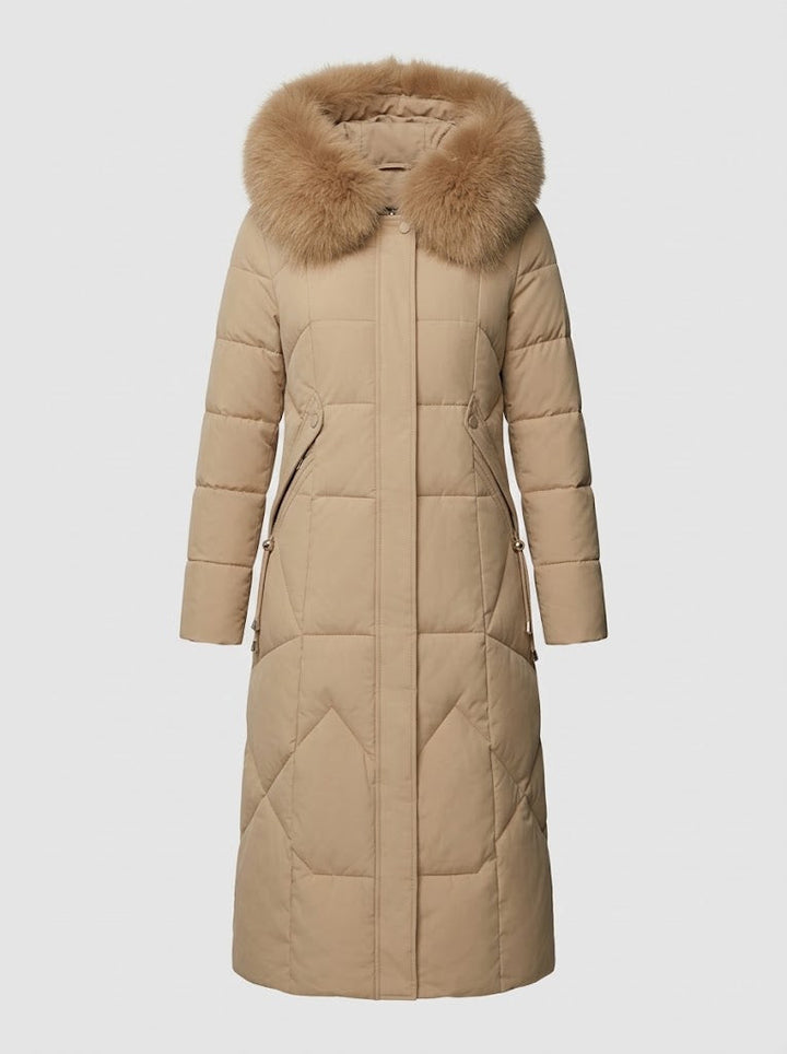 Evangeline | Women’s Faux Fur Hooded Long Puffer Coat