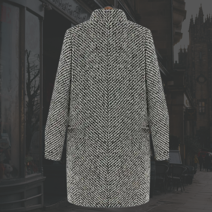 Theodora | Women’s Single Breasted Overcoat with Notch Lapels