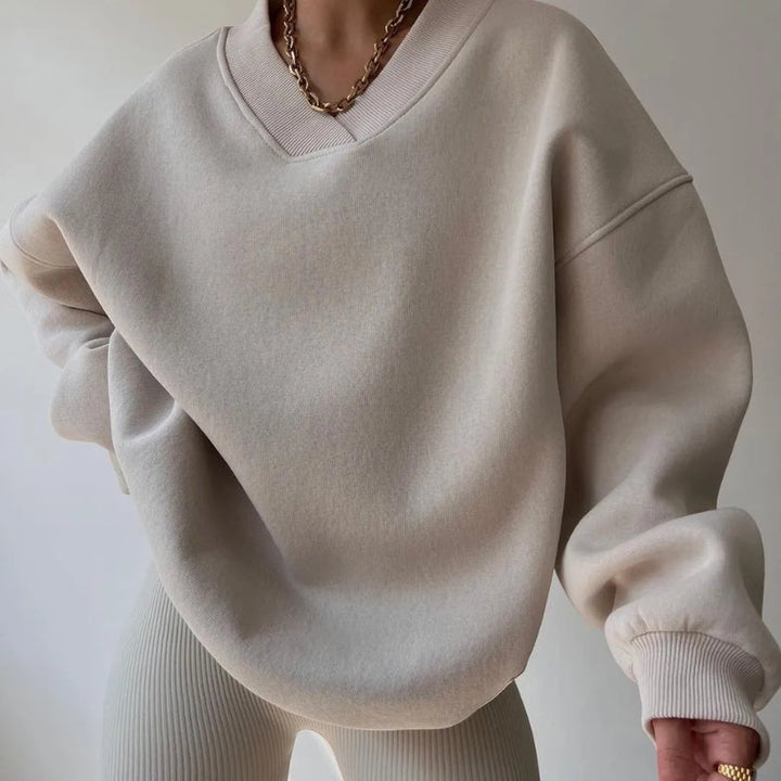 Imelda | Women’s Oversized V Neck Sweatshirt