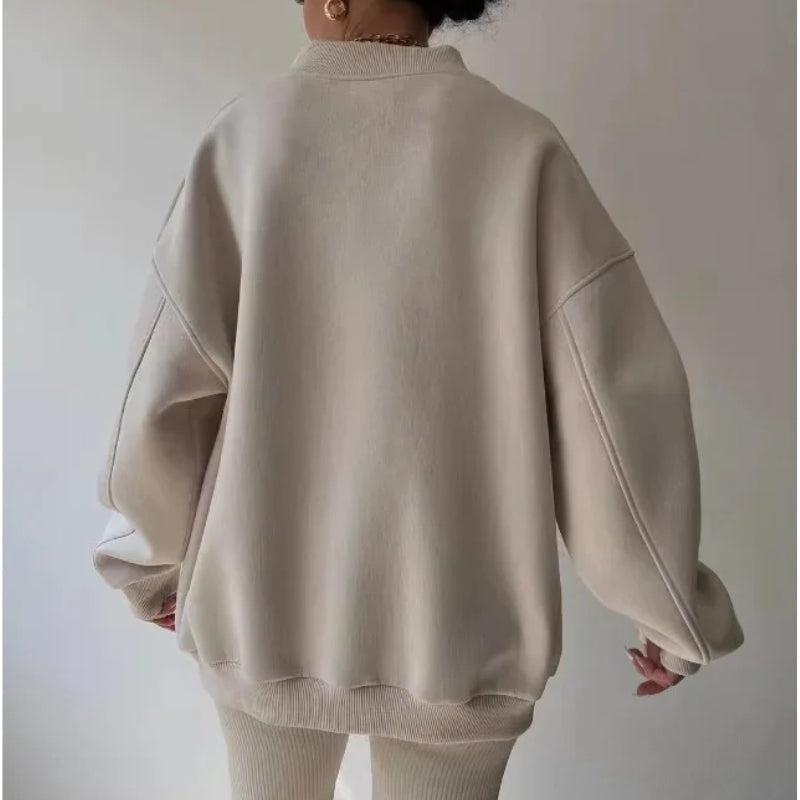 Imelda | Women’s Oversized V Neck Sweatshirt