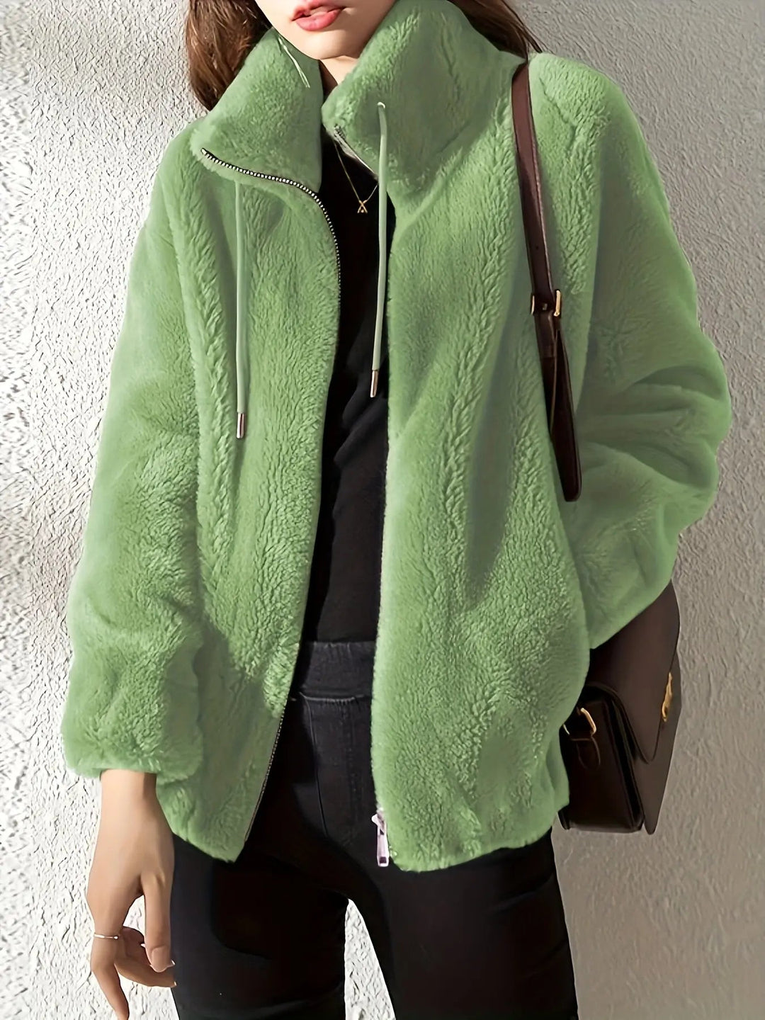 Bettina | Women’s Fuzzy Teddy Fleece Jacket
