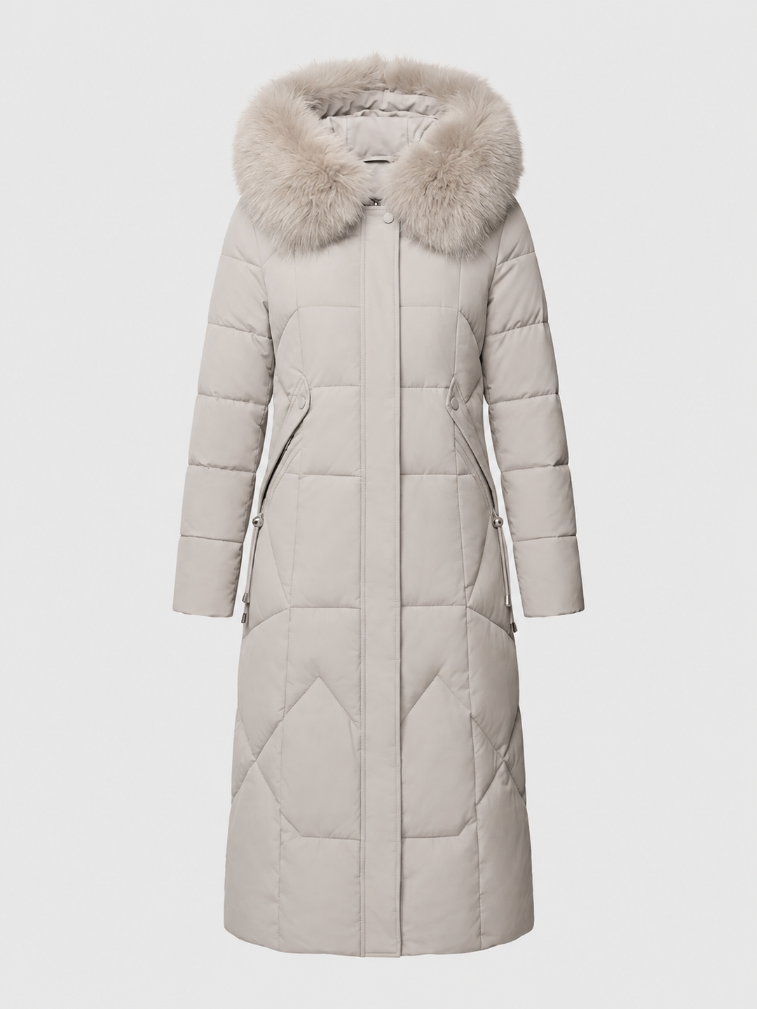 Evangeline | Women’s Faux Fur Hooded Long Puffer Coat