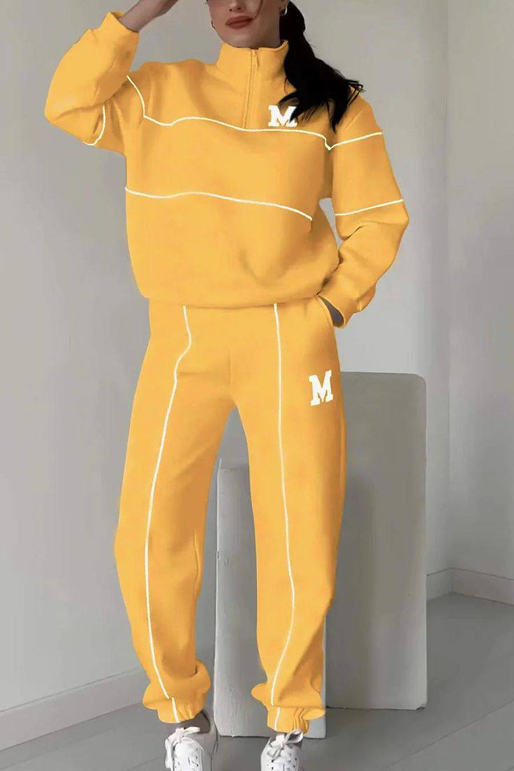 Aubrey | Women’s Half Zip Sweatshirt and Jogger Pants Sweat Set