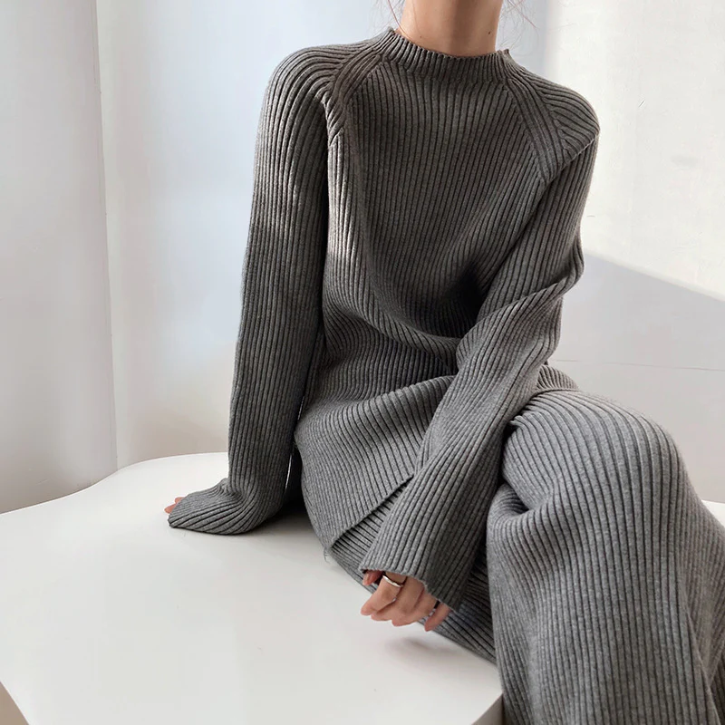 Sloane | Women’s Ribbed Knit Sweater Lounge Set