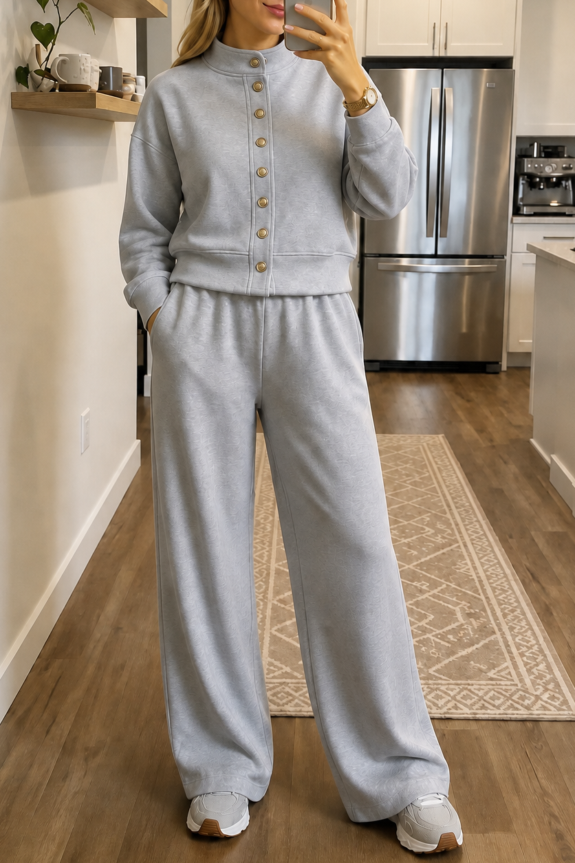 Perrine | Women’s Button Up Cardigan Lounge Set