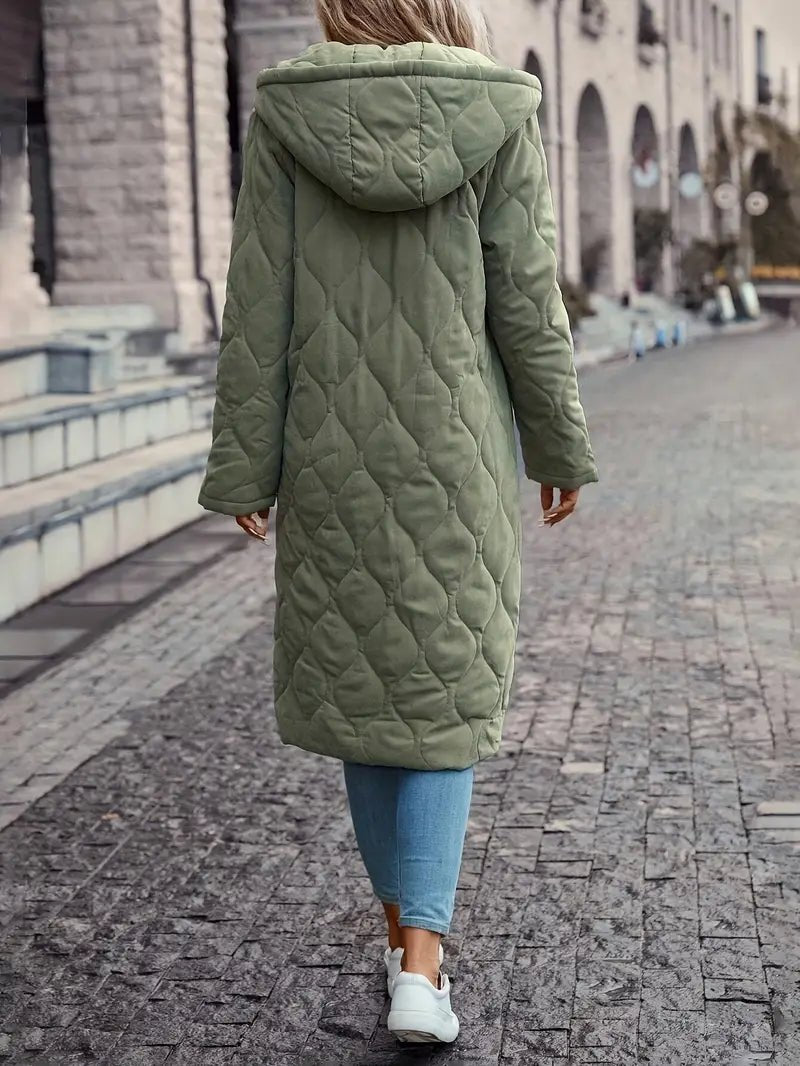 Ottoline | Women’s Long Hooded Quilted Coat