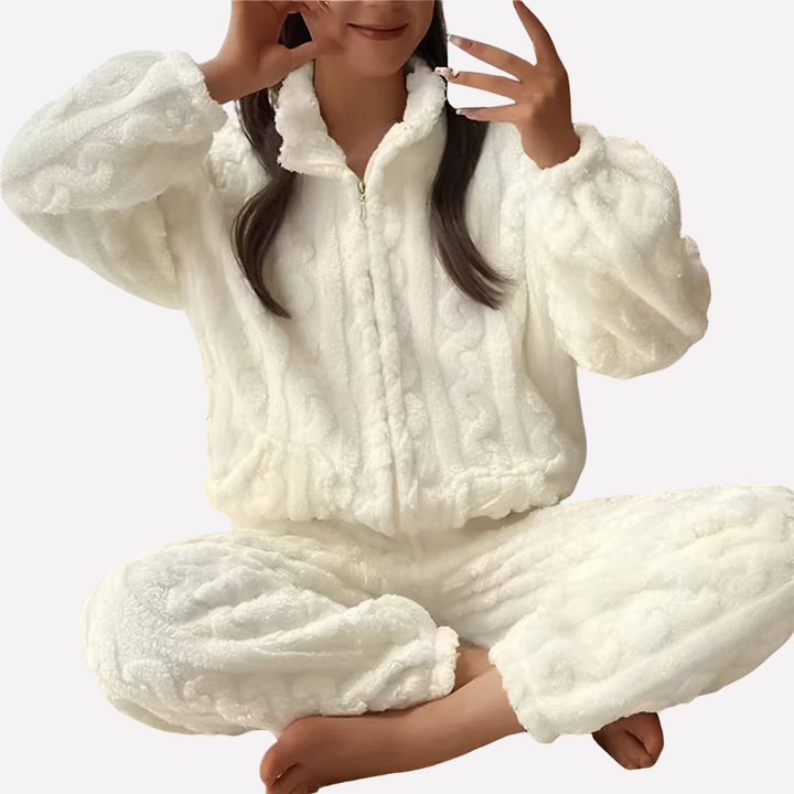 Blakely | Women’s Fleece Loungewear Set Pajamas