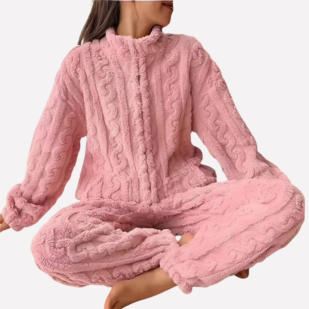 Blakely | Women’s Fleece Loungewear Set Pajamas