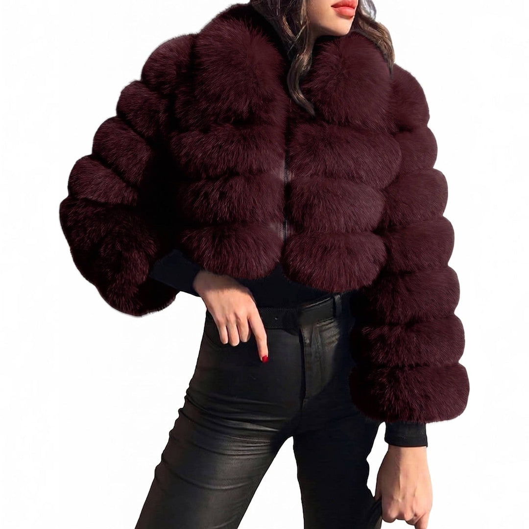Octavia | Women’s Cropped Faux Fur Jacket
