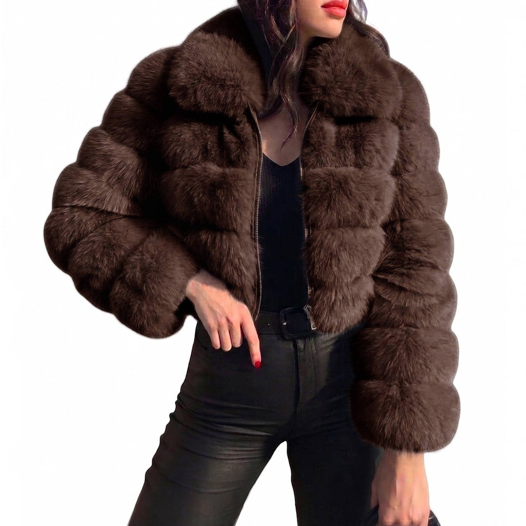 Octavia | Women’s Cropped Faux Fur Jacket