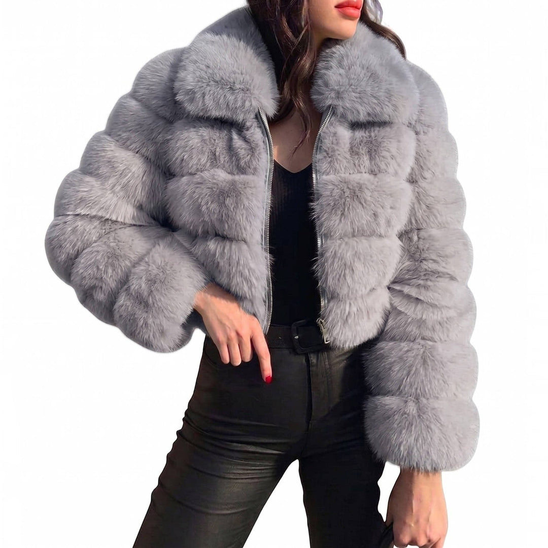 Octavia | Women’s Cropped Faux Fur Jacket