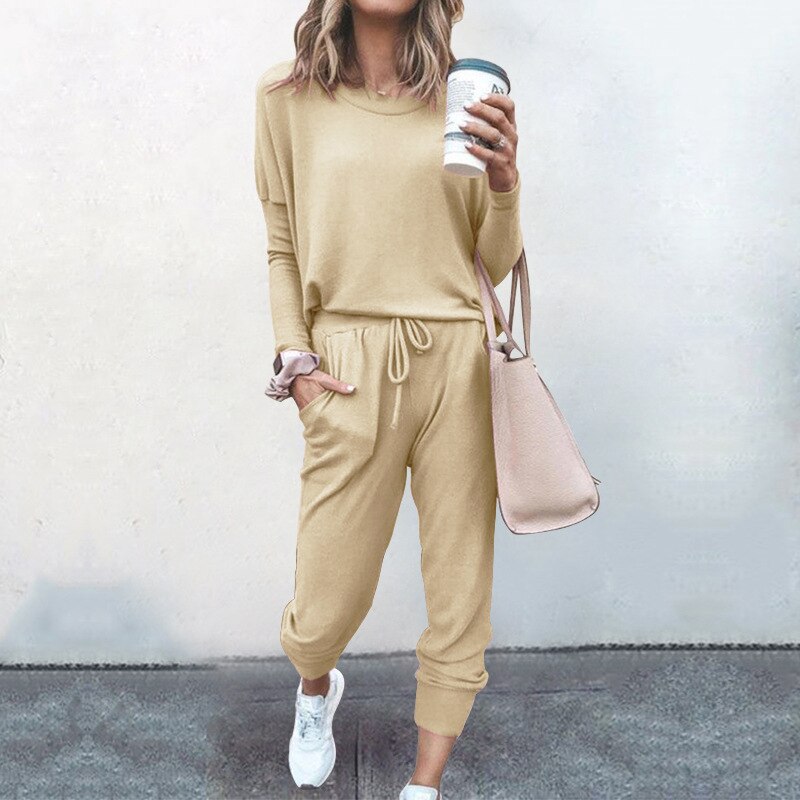 Alexis | Women’s Loungewear Set with Long Sleeve Top and Jogger Pants