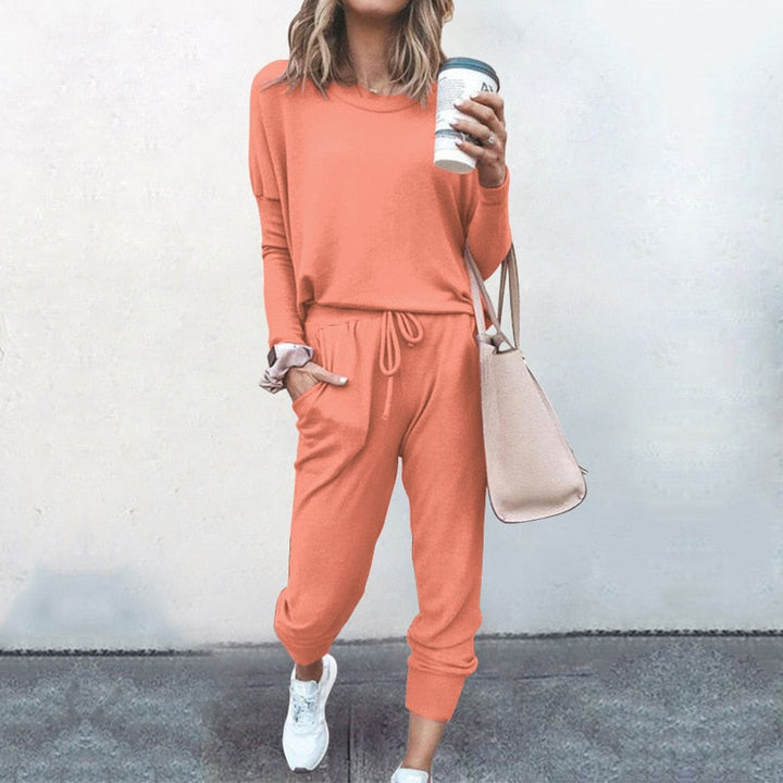 Alexis | Women’s Loungewear Set with Long Sleeve Top and Jogger Pants