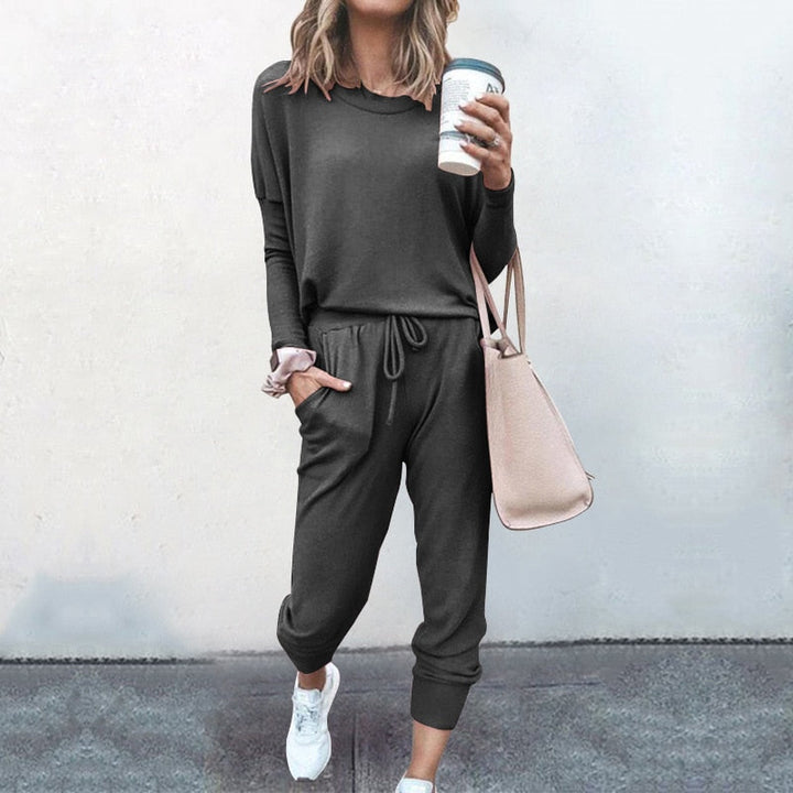 Alexis | Women’s Loungewear Set with Long Sleeve Top and Jogger Pants