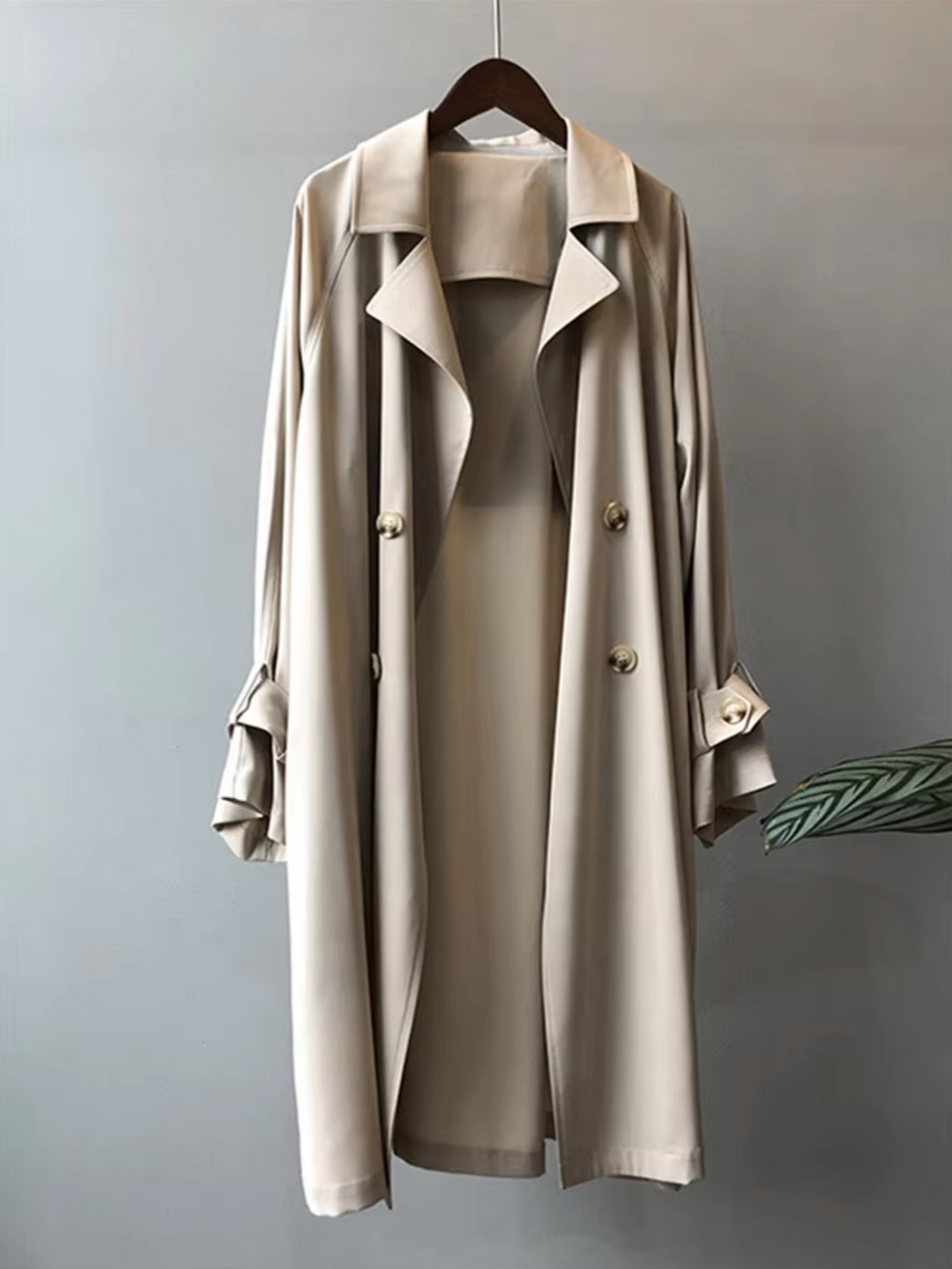 Odessa | Women's Double-Breasted Trench Coat with Buckled Cuffs