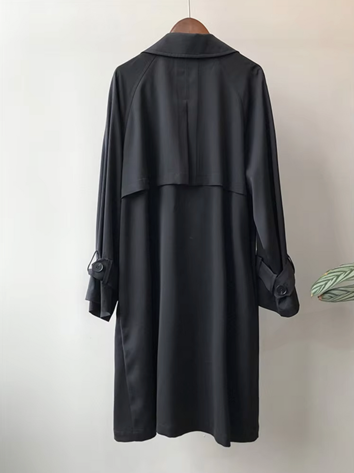 Odessa | Women's Double-Breasted Trench Coat with Buckled Cuffs