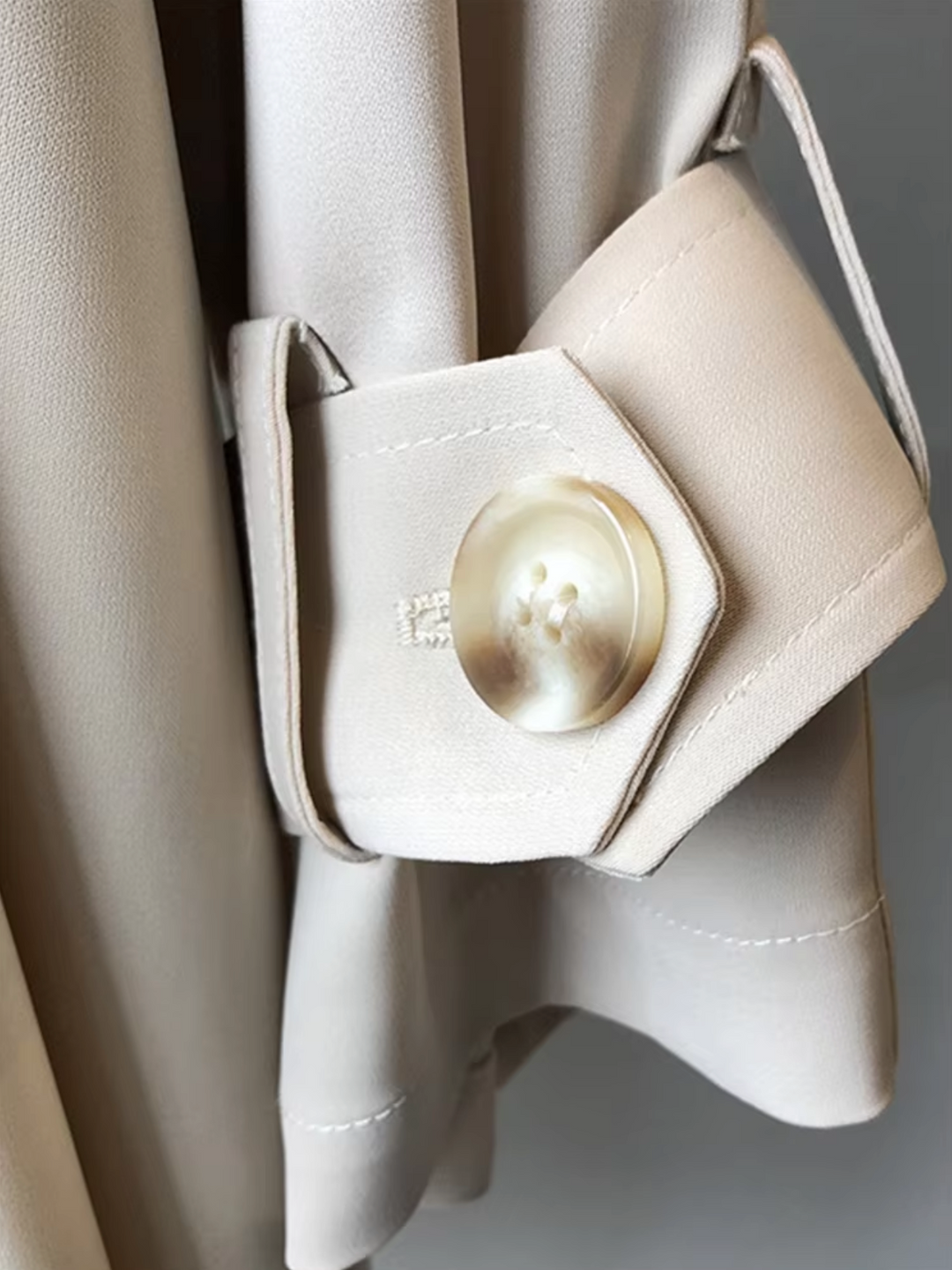 Odessa | Women's Double-Breasted Trench Coat with Buckled Cuffs