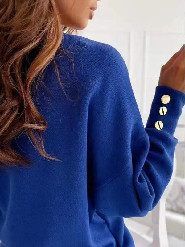 Viola | Women’s Oversized Deep V Neck Sweater