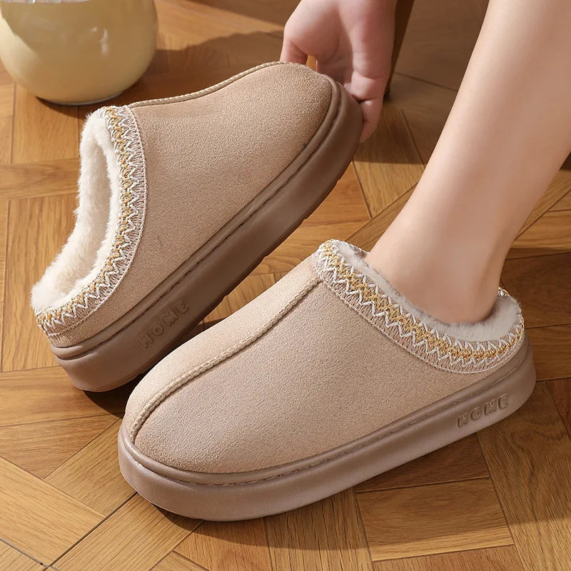 Penny | Women’s Fuzzy Platform Clog Slippers