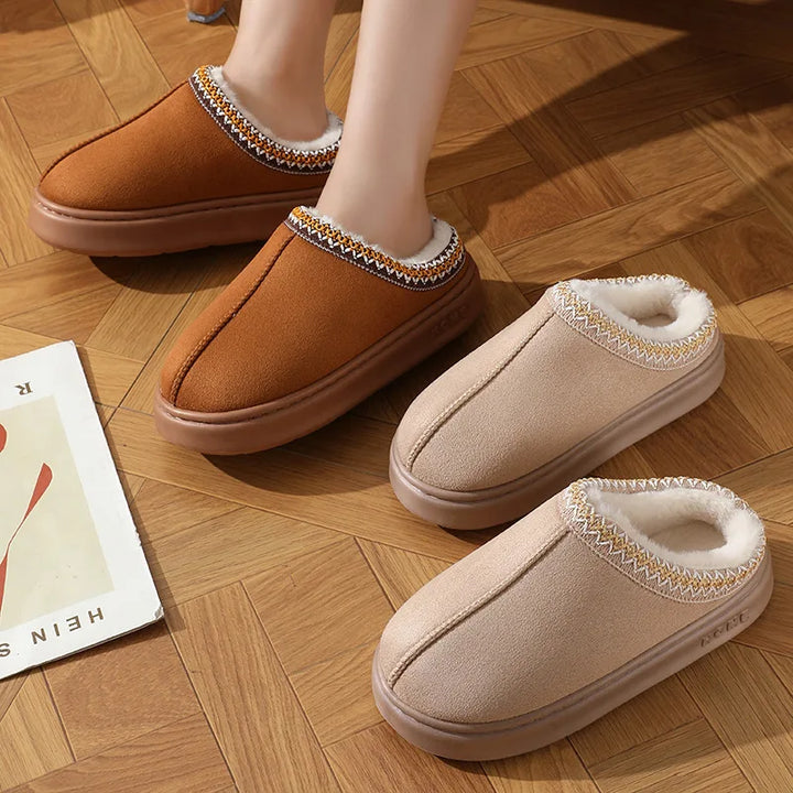 Penny | Women’s Fuzzy Platform Clog Slippers