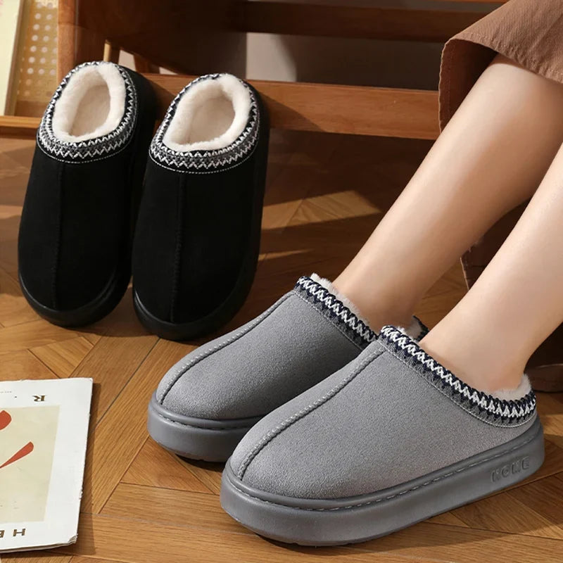 Penny | Women’s Fuzzy Platform Clog Slippers