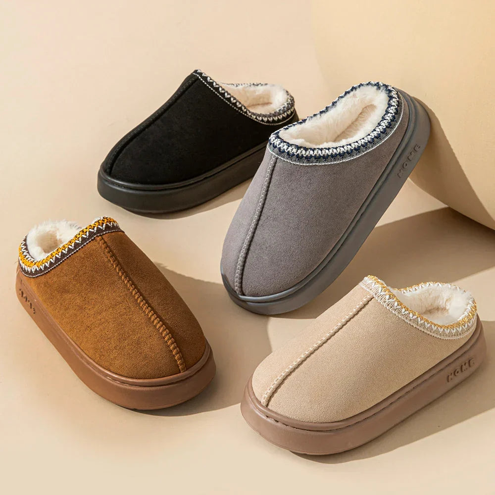 Penny | Women’s Fuzzy Platform Clog Slippers