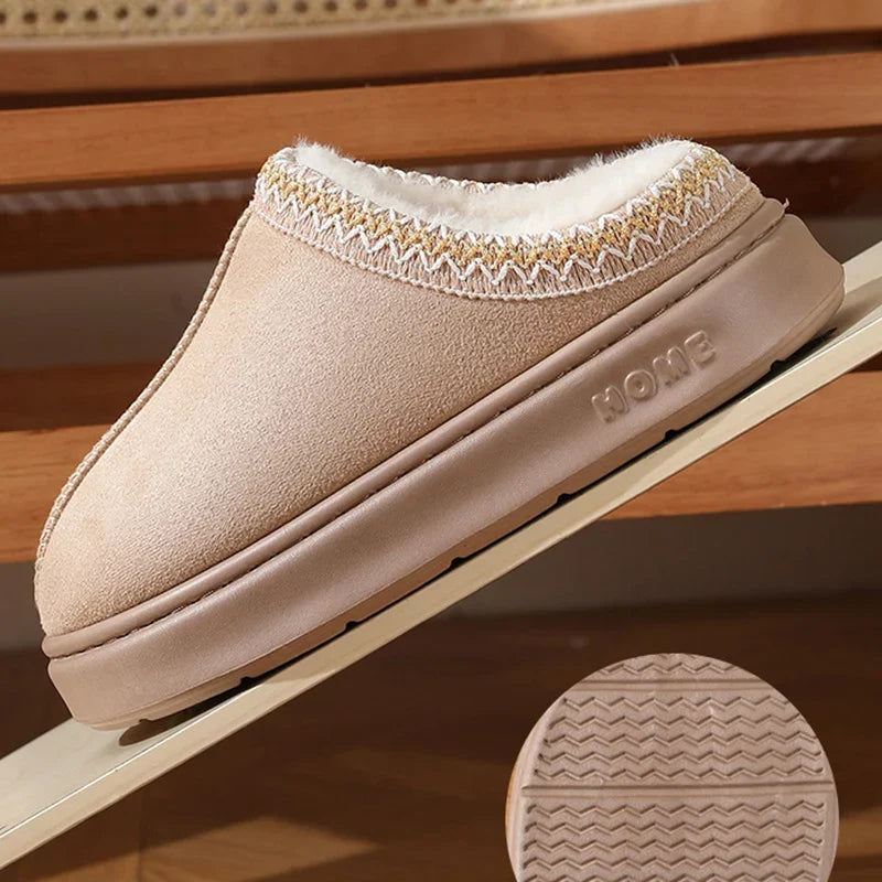 Penny | Women’s Fuzzy Platform Clog Slippers