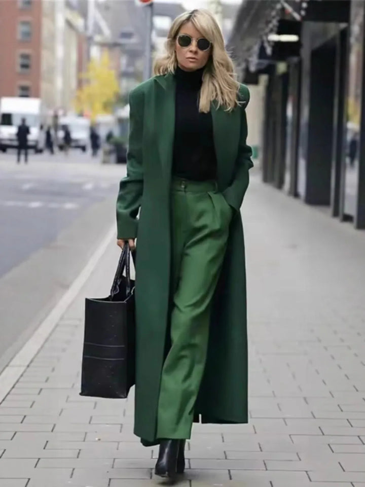 Elspeth | Women’s Double Breasted Long Coat