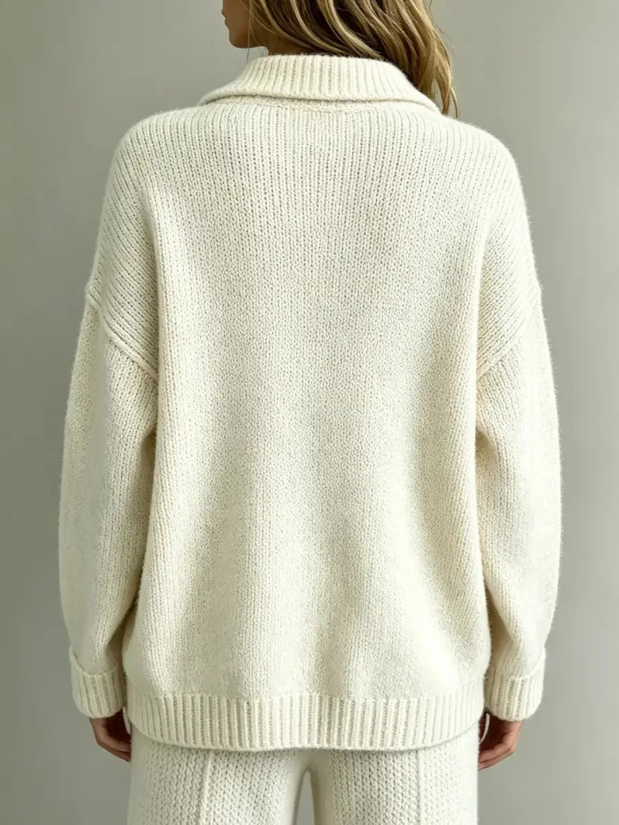 Ilse | Women’s Oversized Knit Polo Sweater