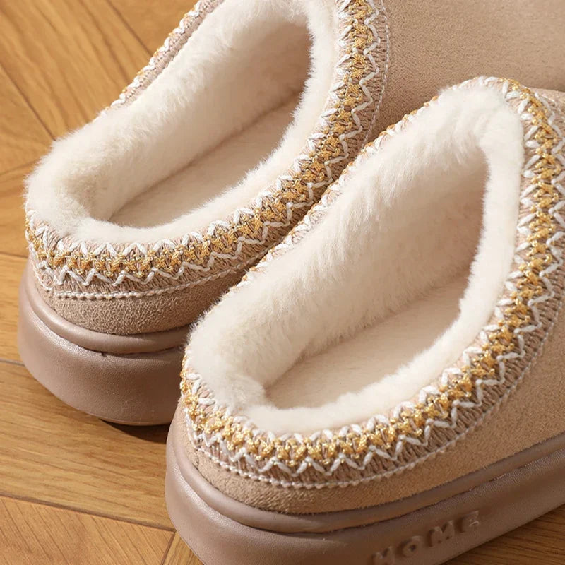 Penny | Women’s Fuzzy Platform Clog Slippers