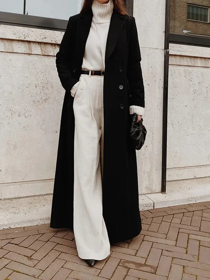 Elspeth | Women’s Double Breasted Long Coat