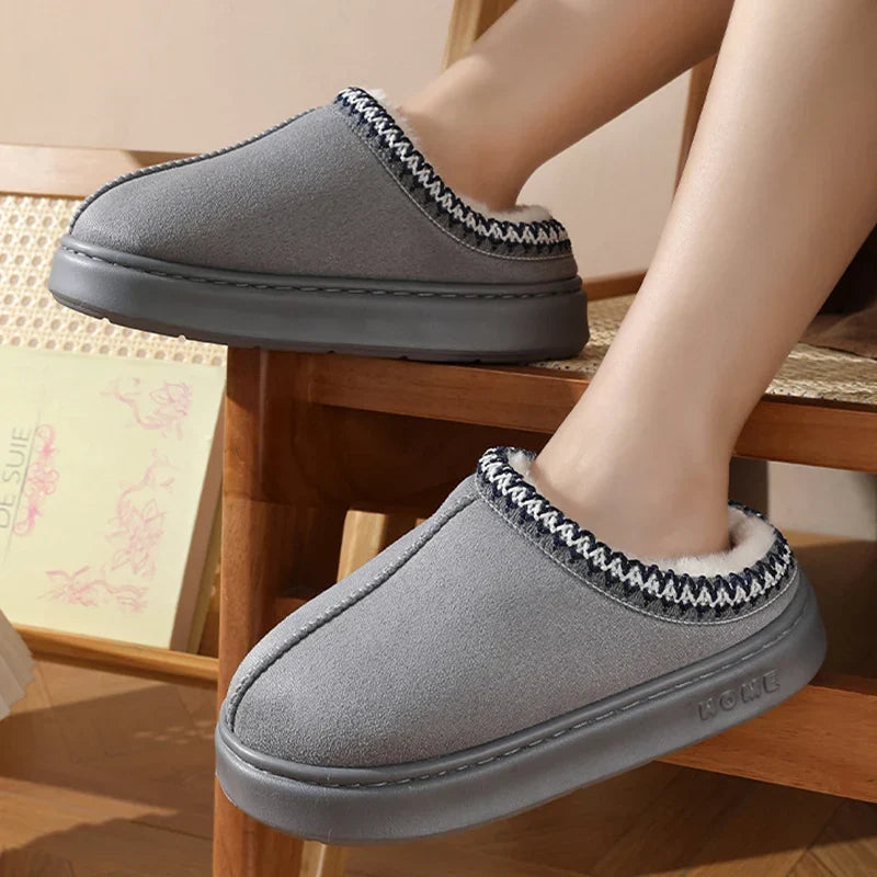 Penny | Women’s Fuzzy Platform Clog Slippers