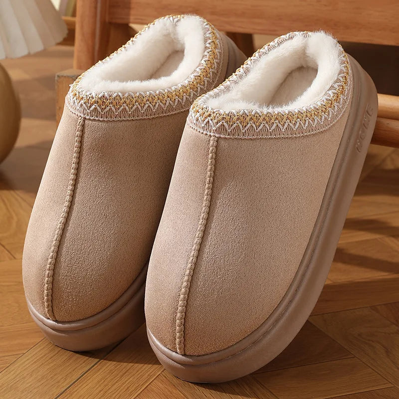 Penny | Women’s Fuzzy Platform Clog Slippers