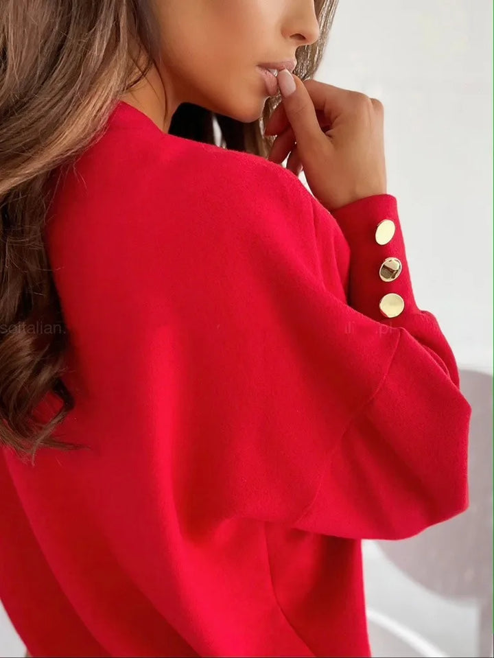 Viola | Women’s Oversized Deep V Neck Sweater