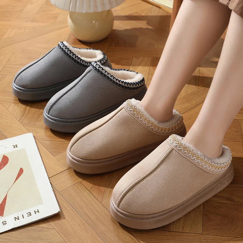 Penny | Women’s Fuzzy Platform Clog Slippers
