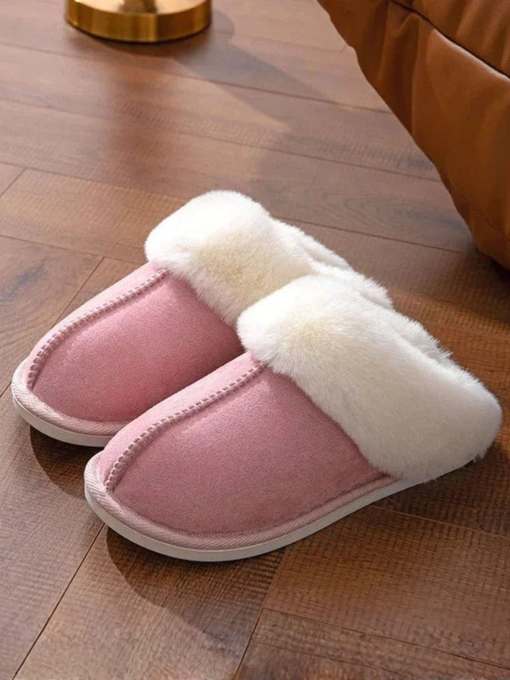Hazel | Women’s Fluffy Slip On House Slippers for Winter