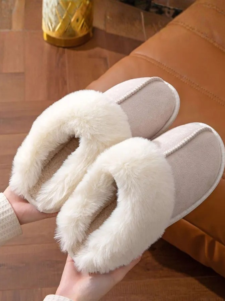 Hazel | Women’s Fluffy Slip On House Slippers for Winter