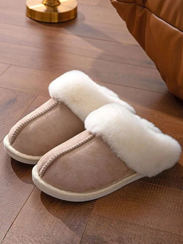Hazel | Women’s Fluffy Slip On House Slippers for Winter