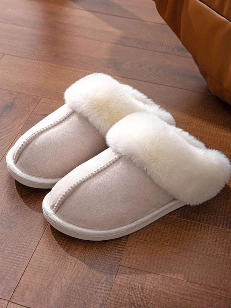 Hazel | Women’s Fluffy Slip On House Slippers for Winter