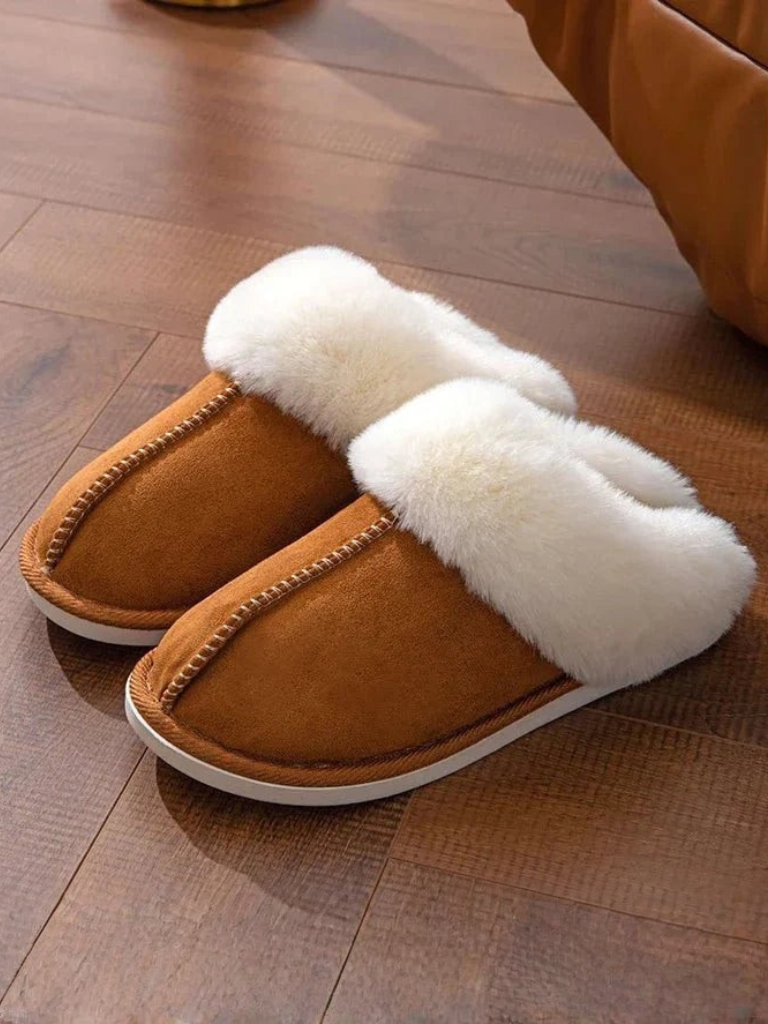 Hazel | Women’s Fluffy Slip On House Slippers for Winter
