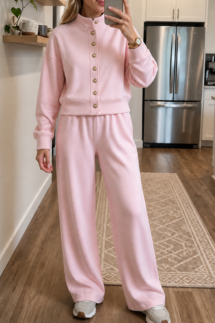 Perrine | Women’s Button Up Cardigan Lounge Set