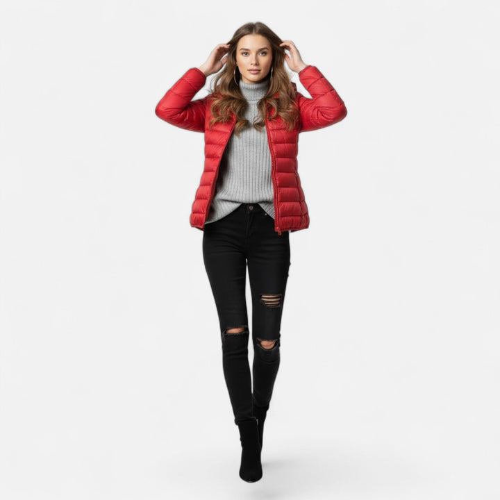 Adrienne | Women’s Lightweight Hooded Down Puffer Jacket